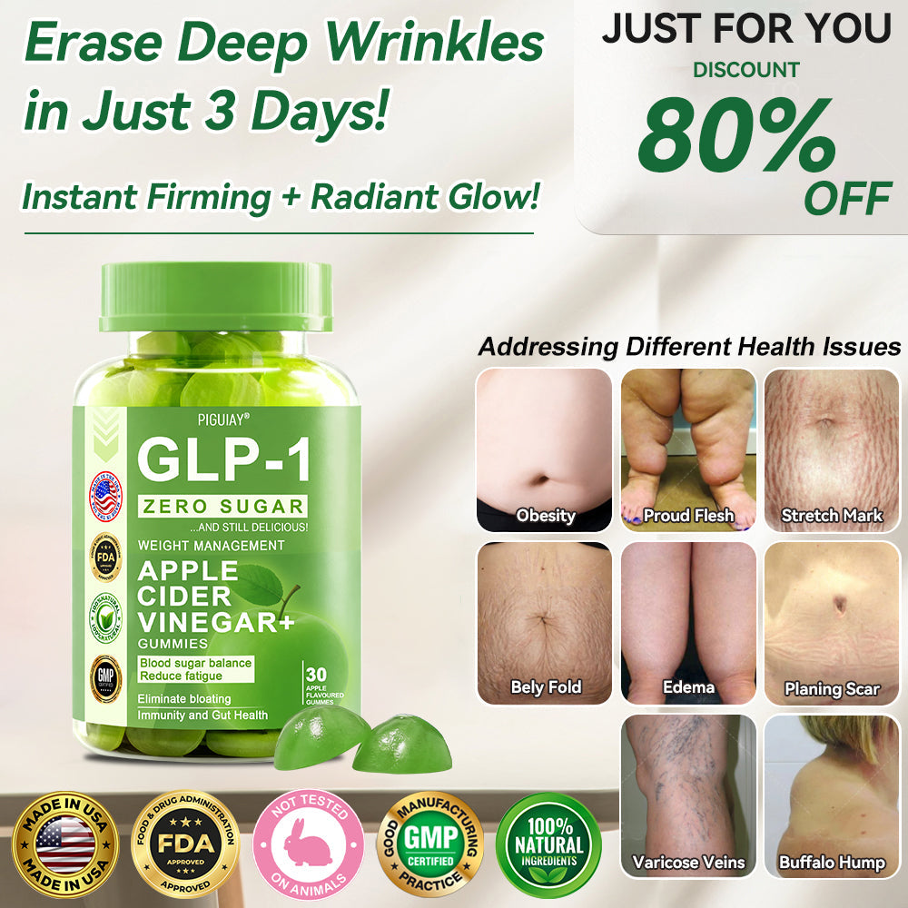 (🔥Last Day Promotion  - 50% off)PIGUIAY@The GLP-1 Apple Cider Vinegar Weight Loss Gummies Supports Metabolism💧🌵