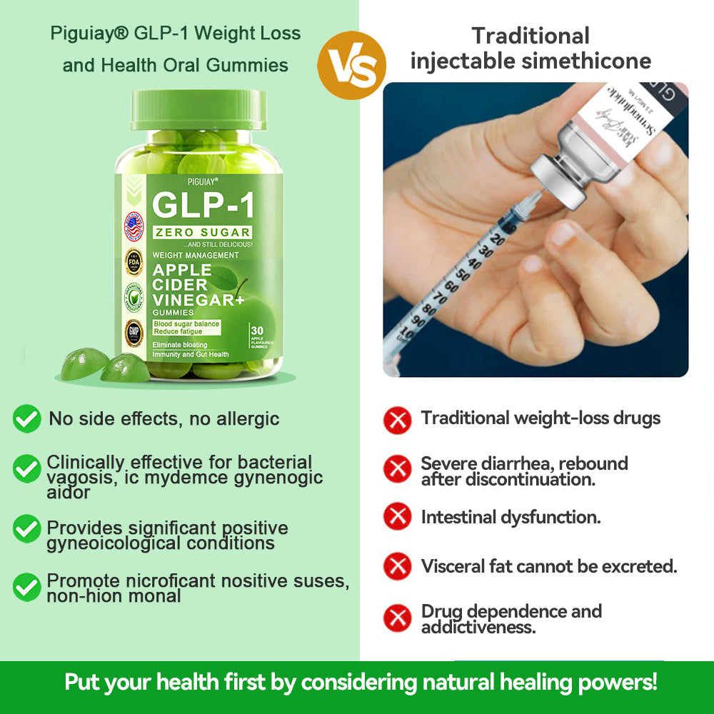 (🔥Last Day Promotion  - 50% off)PIGUIAY@The GLP-1 Apple Cider Vinegar Weight Loss Gummies Supports Metabolism💧🌵