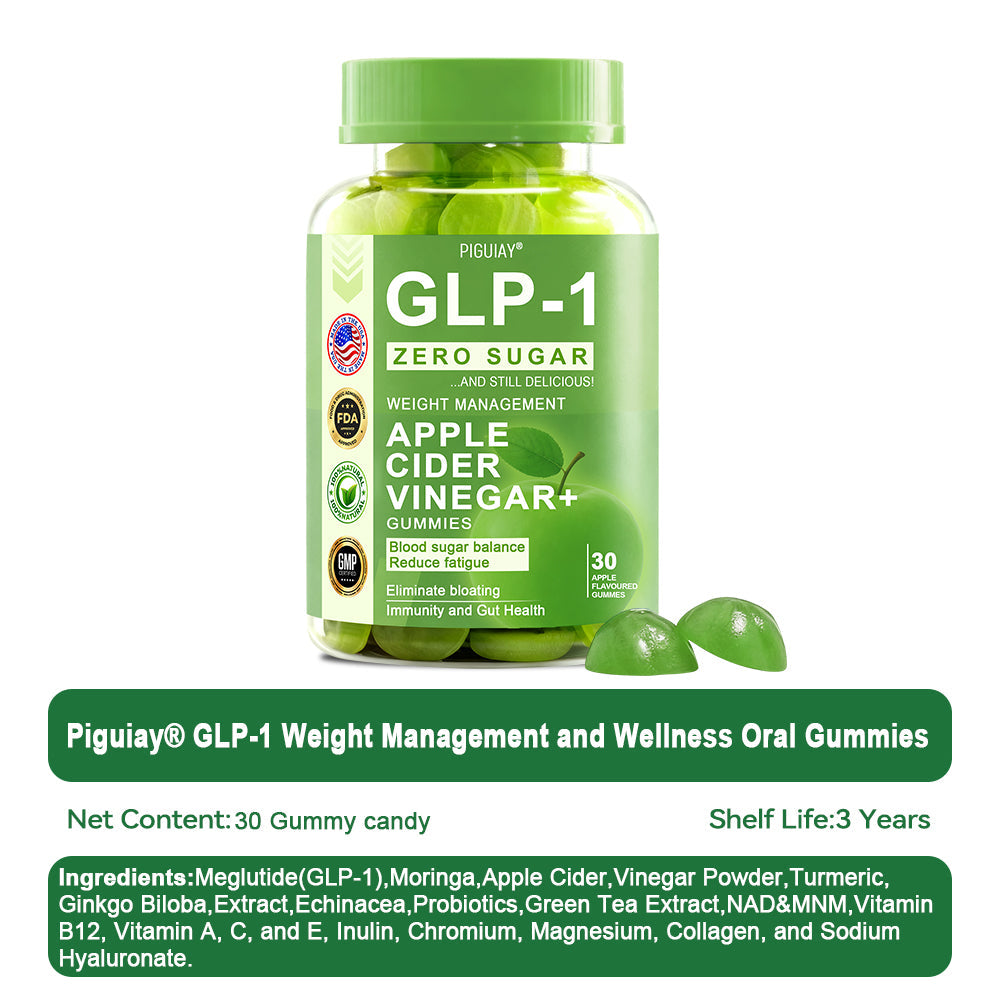 (🔥Last Day Promotion  - 50% off)PIGUIAY@The GLP-1 Apple Cider Vinegar Weight Loss Gummies Supports Metabolism💧🌵