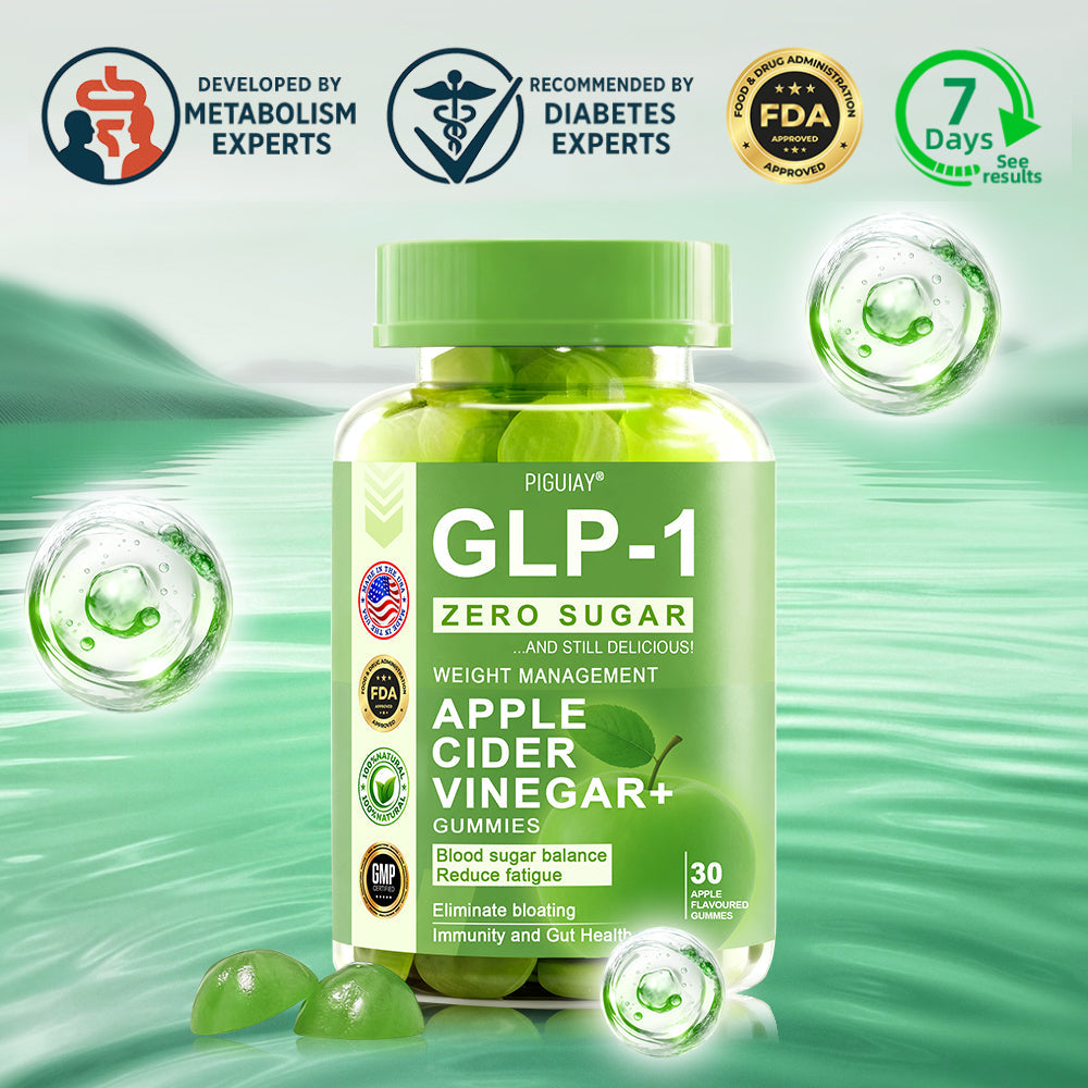 (🔥Last Day Promotion  - 50% off)PIGUIAY@The GLP-1 Apple Cider Vinegar Weight Loss Gummies Supports Metabolism💧🌵
