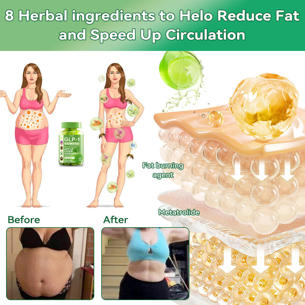 (🔥Last Day Promotion  - 50% off)PIGUIAY@The GLP-1 Apple Cider Vinegar Weight Loss Gummies Supports Metabolism💧🌵