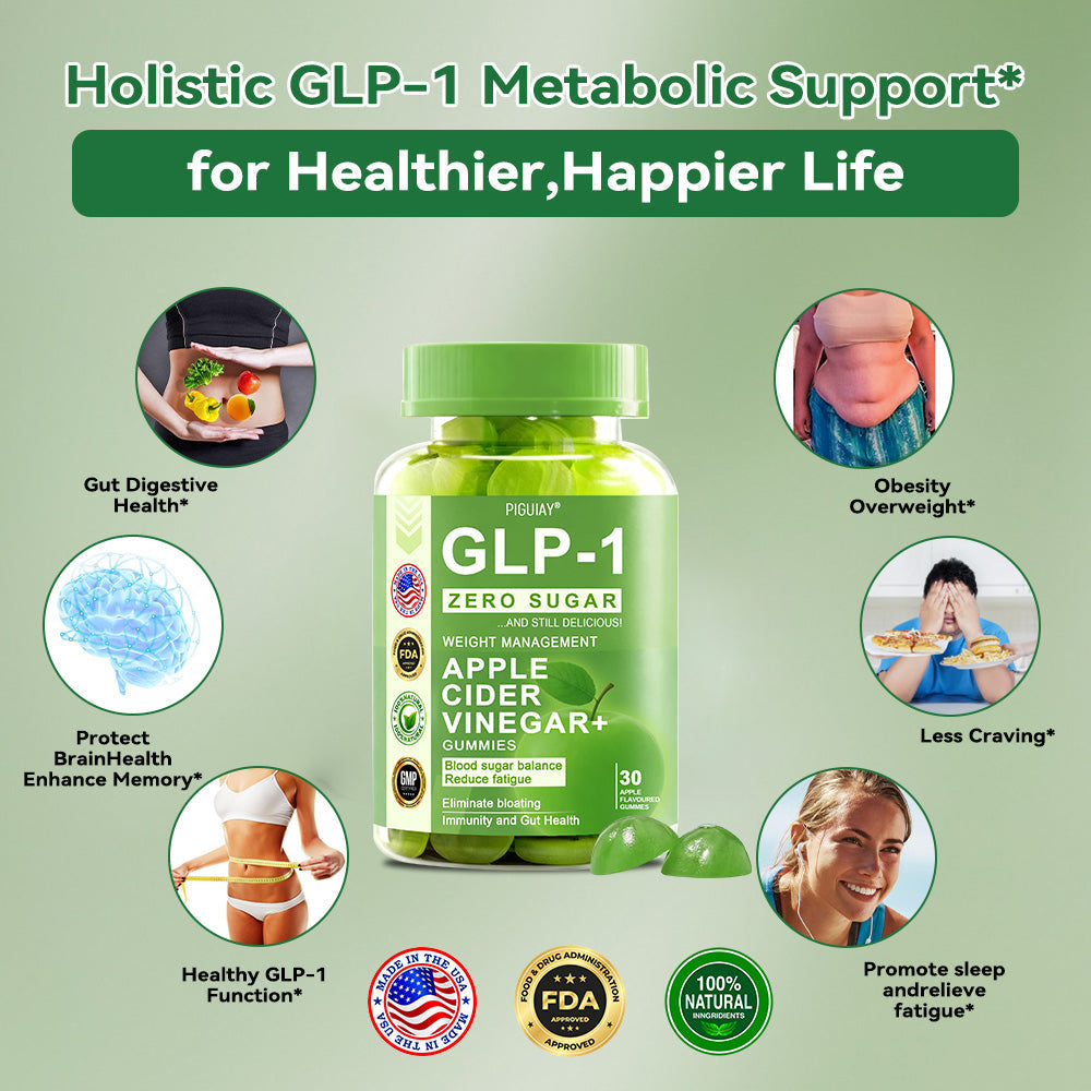 (🔥Last Day Promotion  - 50% off)PIGUIAY@The GLP-1 Apple Cider Vinegar Weight Loss Gummies Supports Metabolism💧🌵