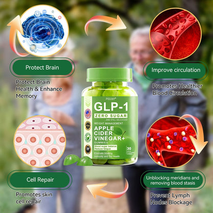 (🔥Last Day Promotion  - 50% off)PIGUIAY@The GLP-1 Apple Cider Vinegar Weight Loss Gummies Supports Metabolism💧🌵
